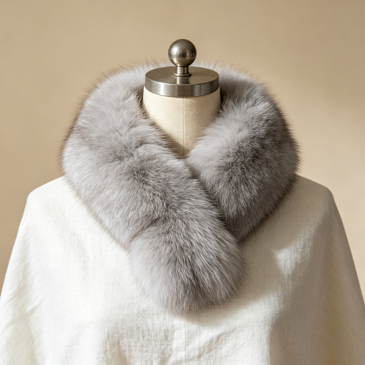 Silver Fox Fur Collar