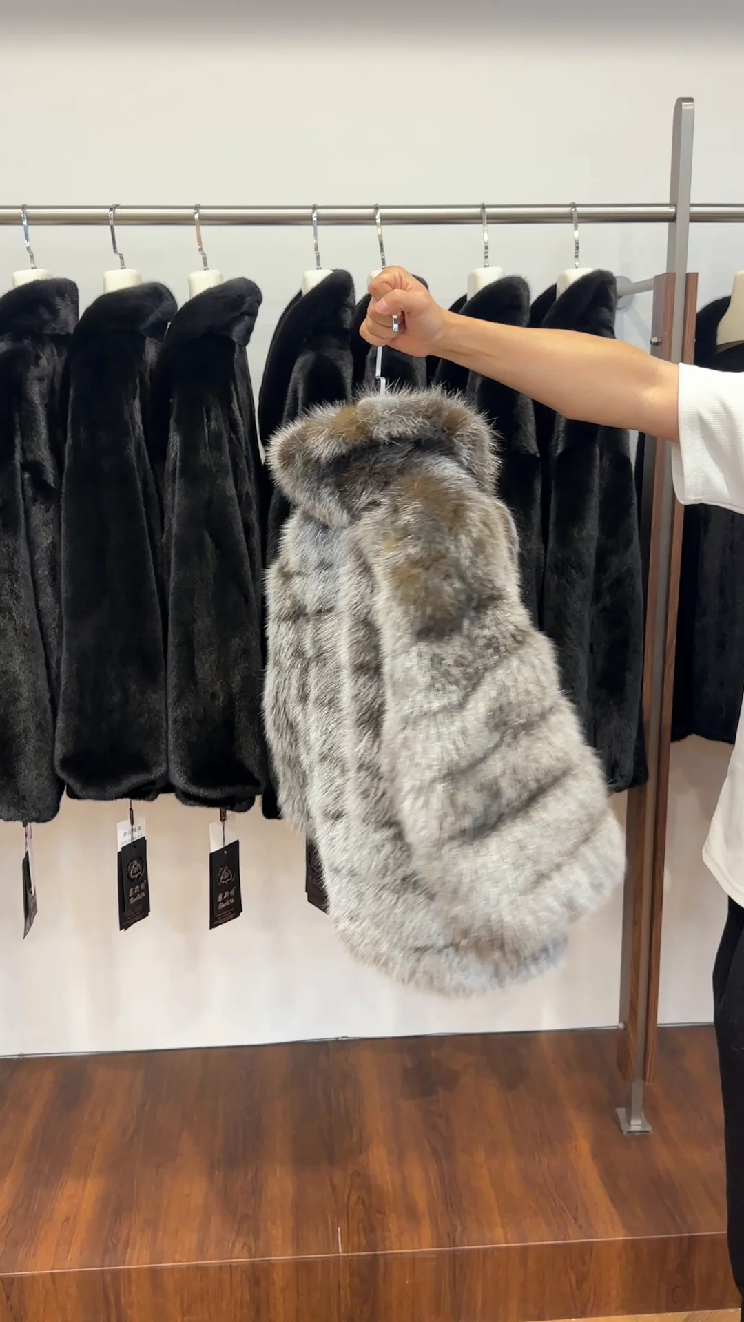 Real short jacket showroom still used in a guide to fur construction and workmanship