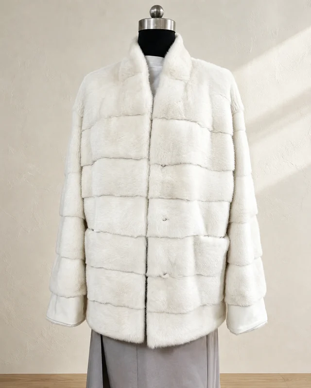 Ivory Panel Jacket C58 design reference for custom fur garment development